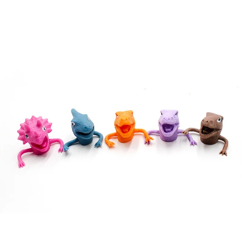 Finger Puppet TPR Dinosaur Finger Toy Animal Finger Puppet Doll