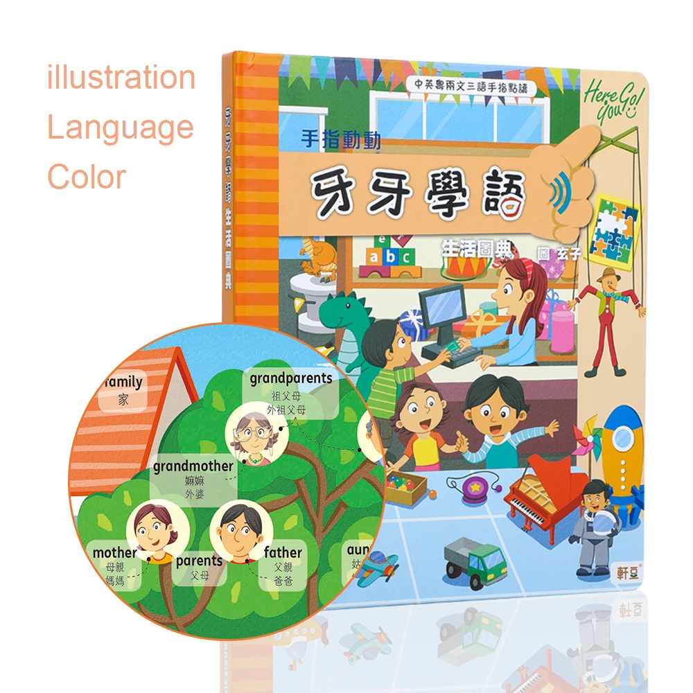 2021 Дошкольная цифровая детская ученическая Арабская Базовая книга с звуковой мембраной детская сенсорная книга