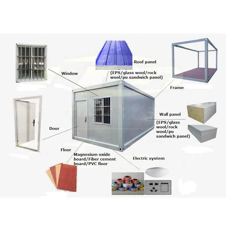 Flat Pack Container Modular Mobile House Container House 3 Bedroom With Bathroom And Kitchen For Sale