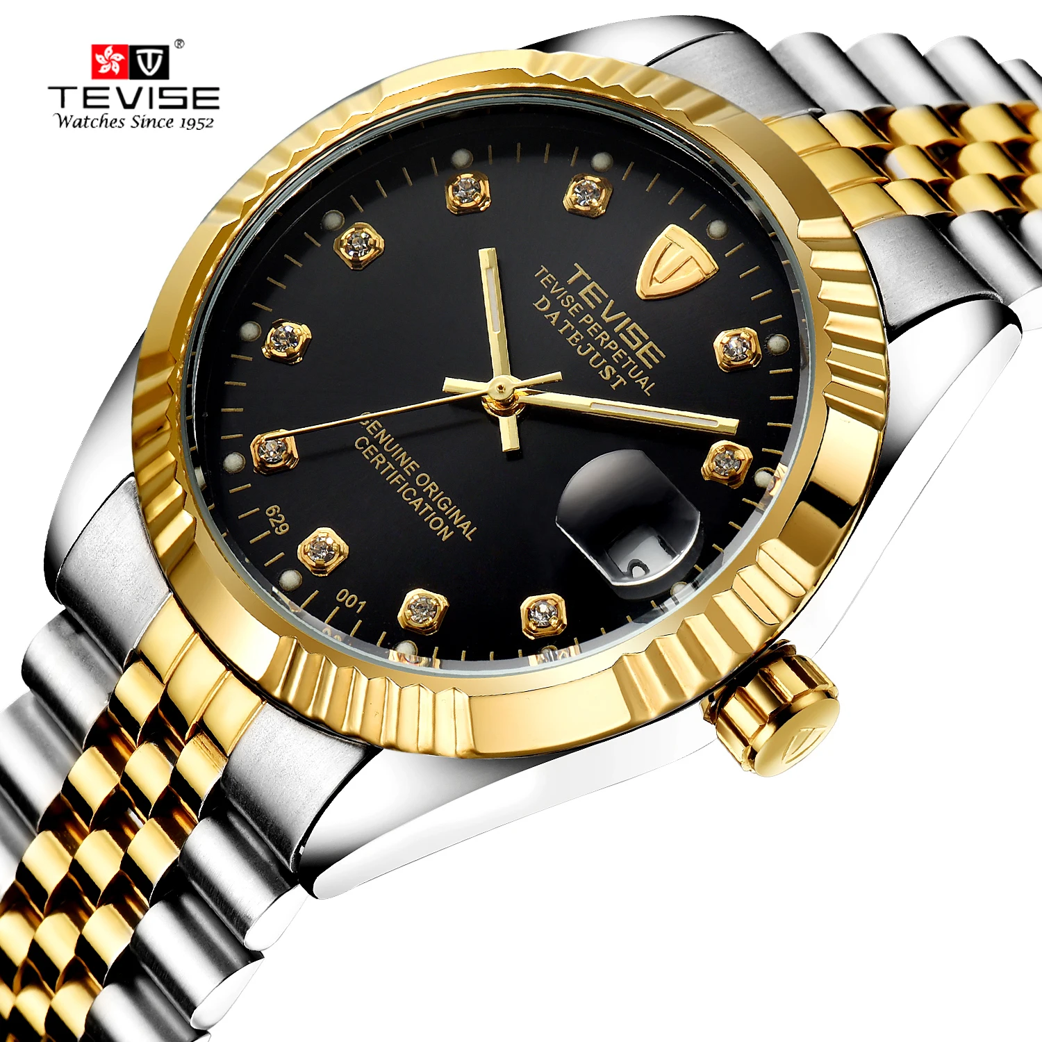 TEVISE Accept OEM ODM Service Date Watch For Men Wholesale Customized Watches Classic Mechanical Watches Luxury