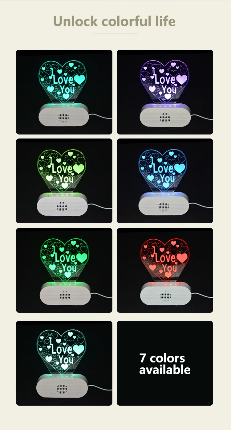 pocket music player round portable wireless speaker with led color light