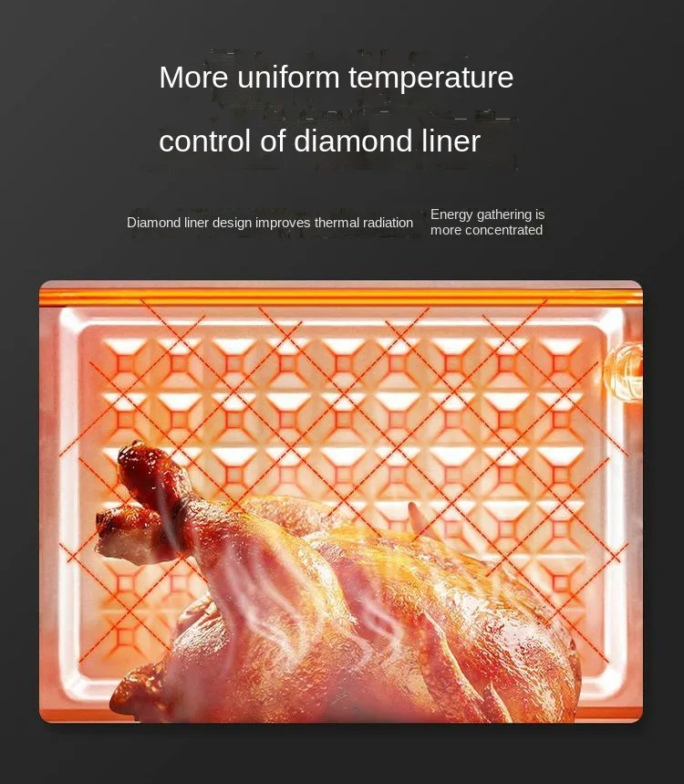 48L large-capacity multi-functional heating bread baking integrated electric oven