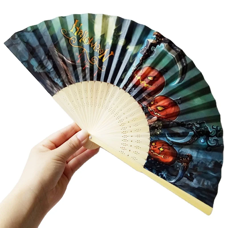 custom gifts & crafts novelty gifts item set Ghost Festival anime cosplay paper fan Halloween costume decorations