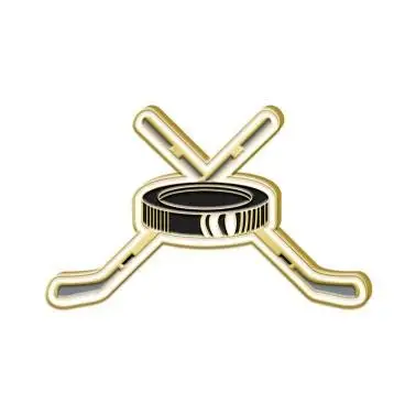 Custom men cool hockey player club hockey lapel pin