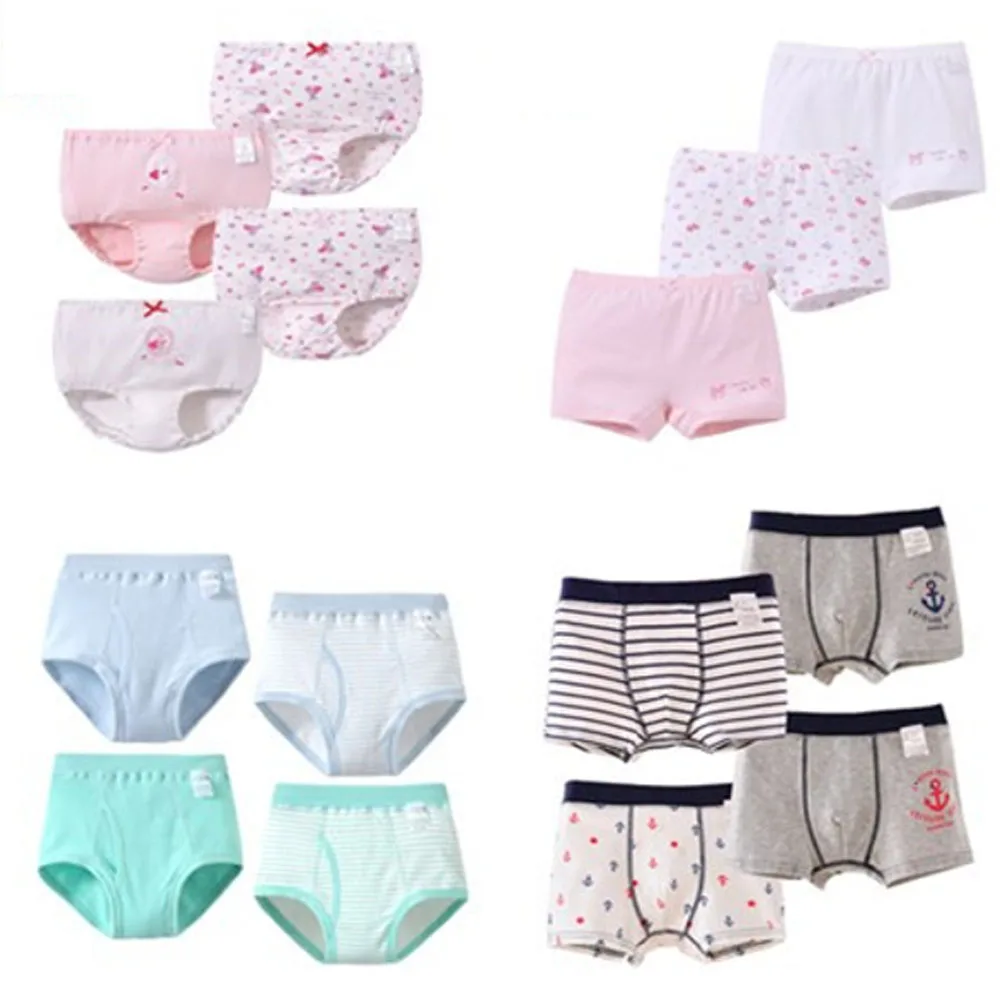 
children underwear cartoon girls boxer shorts organic cotton brief kids 