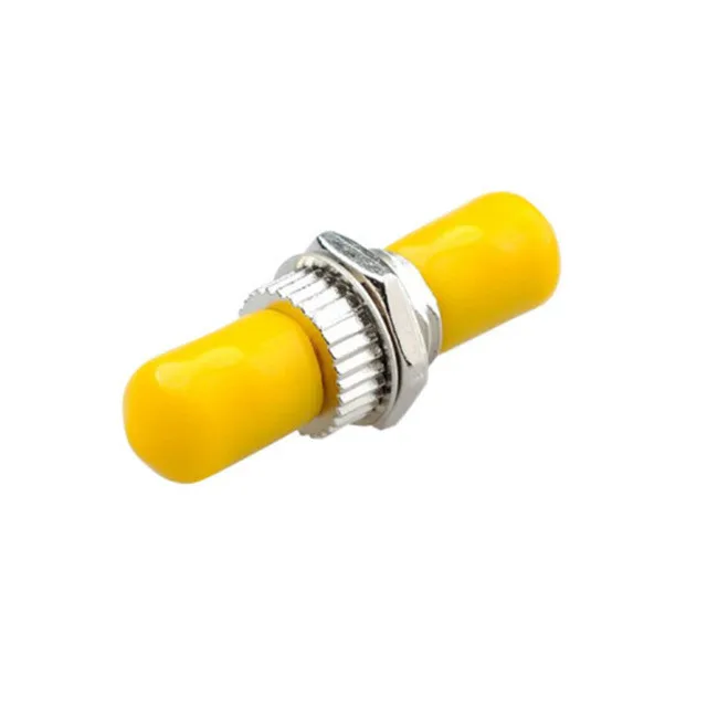 ST Optical Fiber Adapter Single Mode Yellow Simplex ST Fiber Adapter fiber optic connector