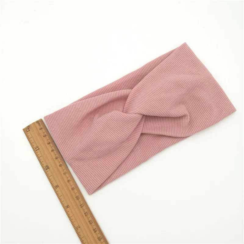 Women Headband Cross Top Knot Elastic Hair Bands Rib Cotton Girls Sports Yoga Hairband Hair Accessories Twisted Turban Headwrap
