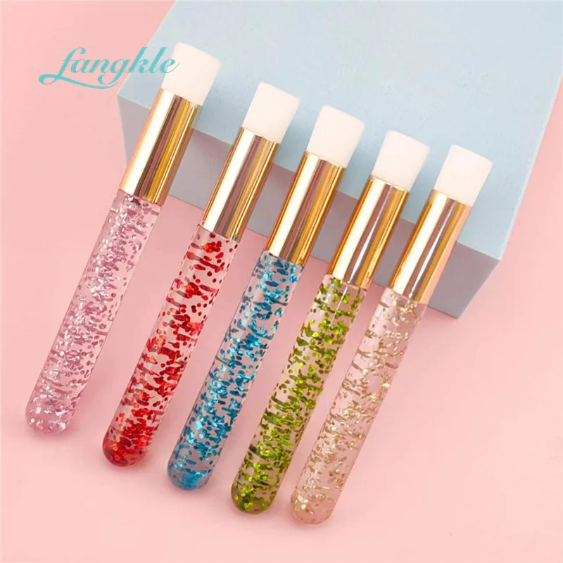 Fangkle Hotselling Plastic Cleaning Eyelash Brush Extension Bamboo Eyelash Foam Brush