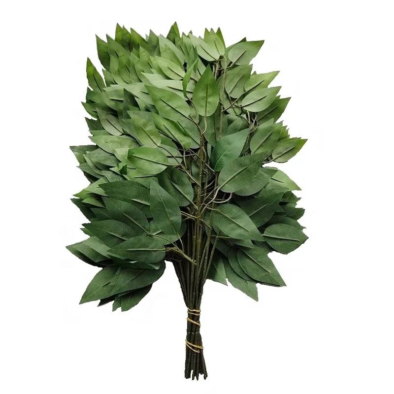 Hunan Zhangjiajie Fuyuan Yiwu artificial ficus tree branches silk leaf plants mulberry elm for funeral Christmas home decor
