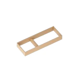Goldmine Drawer Organizers Wood Cutlery Tray Natural Color Drawer Inserts  Multi-functional Adjustable Utensil Trays