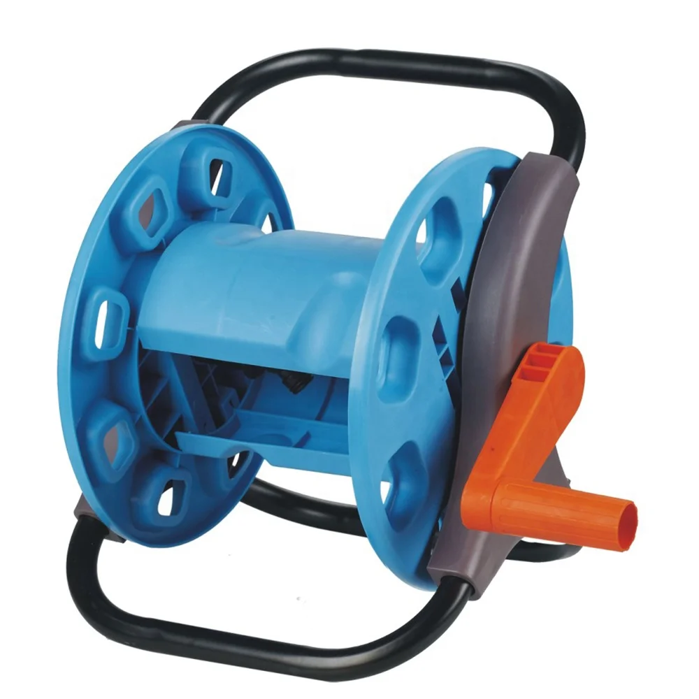 JS garden reel hose hoses & reels manual water hose reel cart