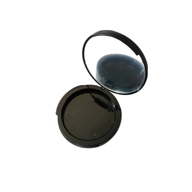 Spot good black white pink blue plastic empty double layer compact powder cosmetic case single layer setting powder container