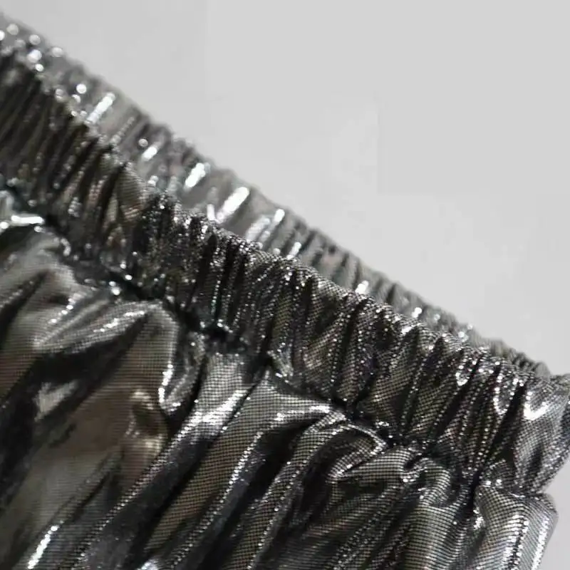 2024 New Fahion customized metallic young sexy mini summer girls skirts for party