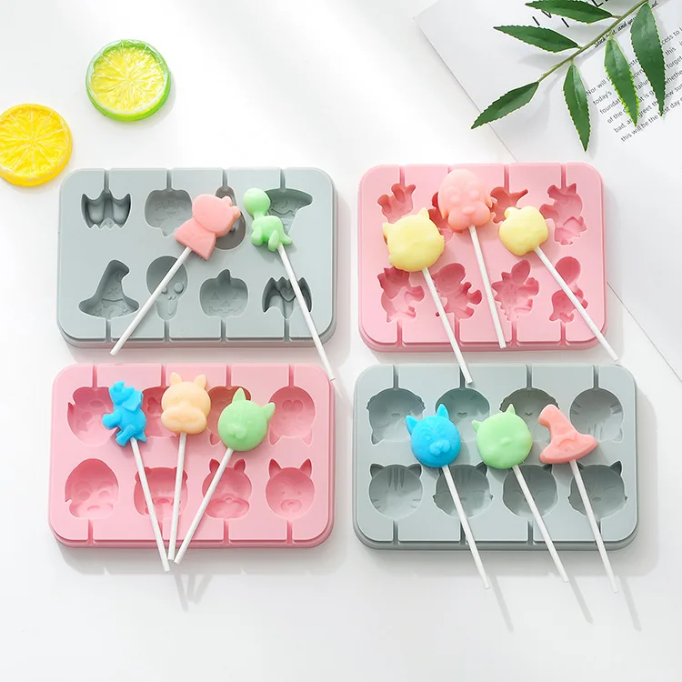 
Multifunctional creative hard candy tool fondant ice cream chocolate silicone mold 