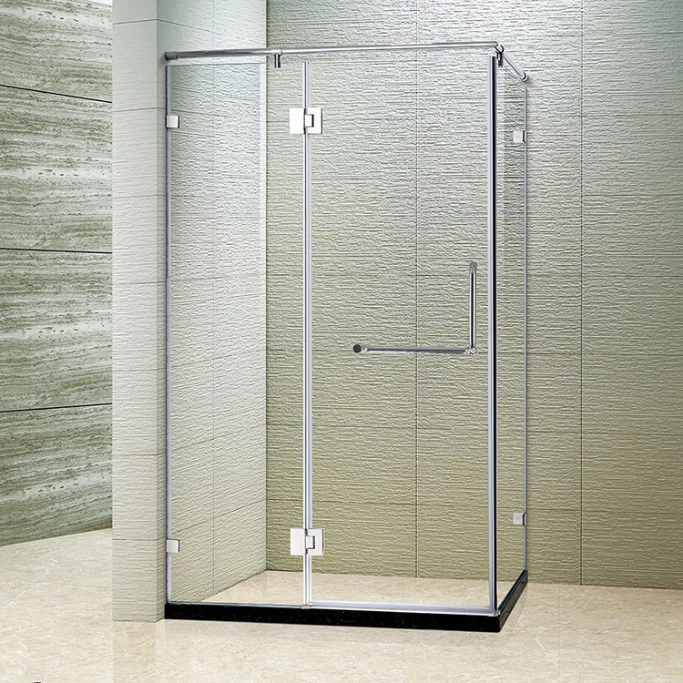 KMRY USA design Corner L-shape Frameless 3 Panels Glass hinge Bathroom Shower Enclosure Room (KD3002-L)