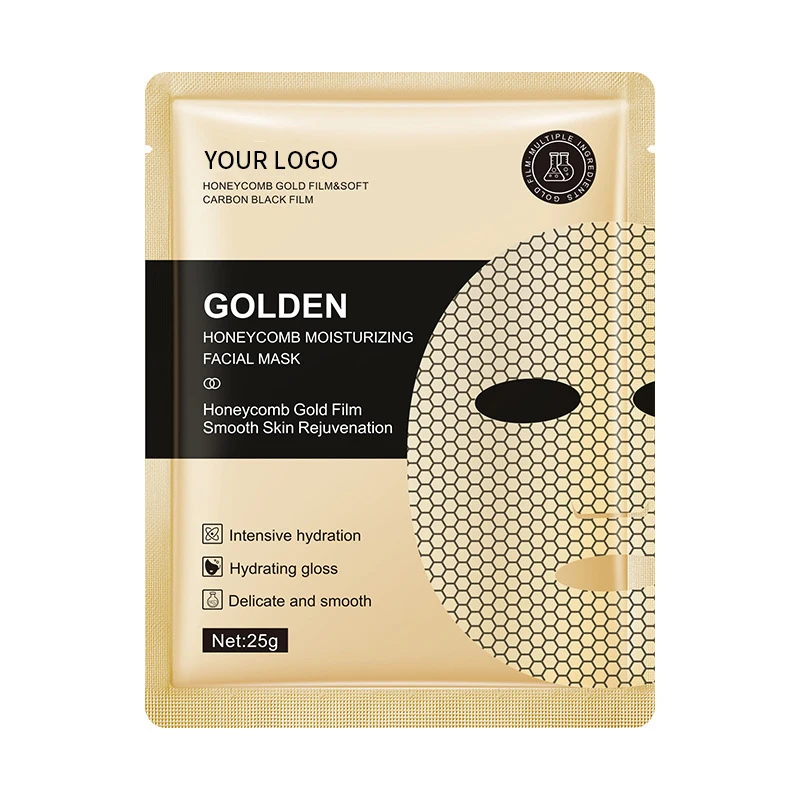 Gold Honeycomb Anti Wrinkle Anti Aging Fades Fine Lines Moisturize Lifting Firming Brighten Oil-Control Skin Care  Facial Mask