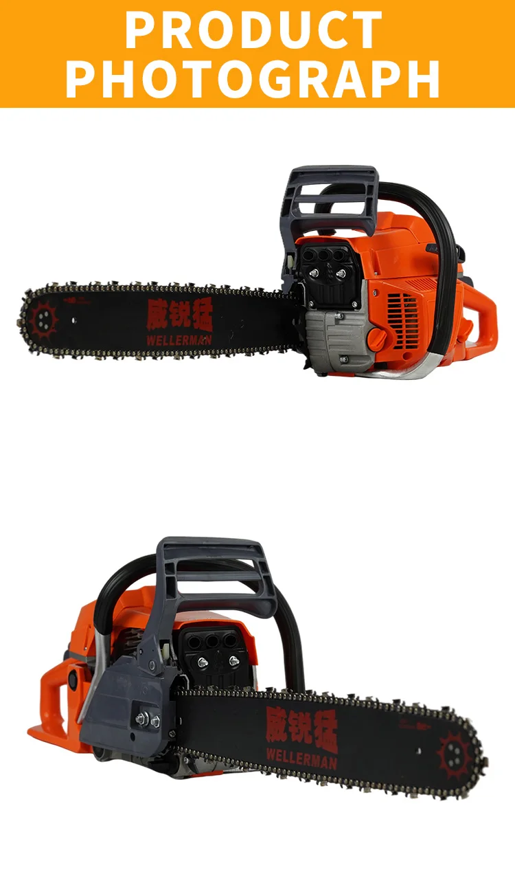 YS-5200 2 Stroke Chain Saw 52cc Engine Gasoline Chainsaw 5200 Motosega