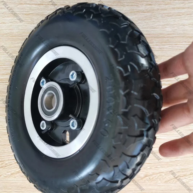 PU FOAM WHEEL 3.50-4 10 Inch 10x2 Solid Wheel Flat Free Rubber Tires