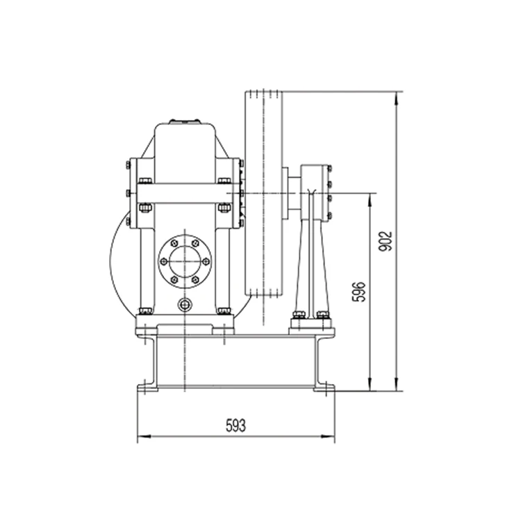 1000-1500kg VVVF DC110V Elevator Electric Geared Traction Motor For Elevator