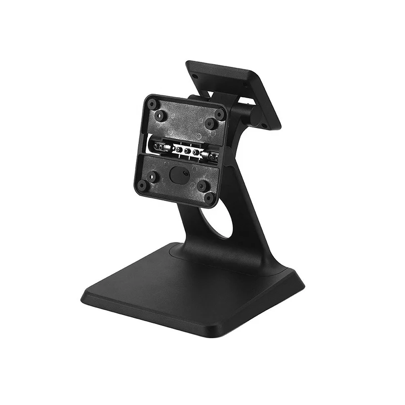 Aluminum monitor stand Vesa Mount POS Stand for dual screen L8 countertop Display racks Folding aluminum monitor stand