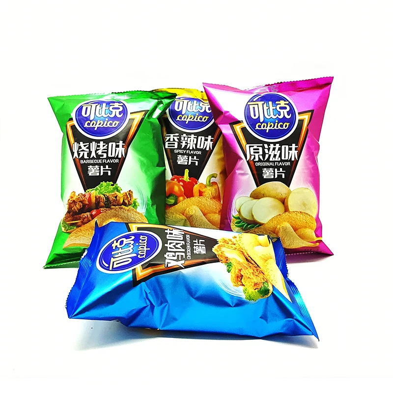 Оптовые пакеты для мгновенных пищевых продуктов с фруктовыми ароматами, картофельные чипсы