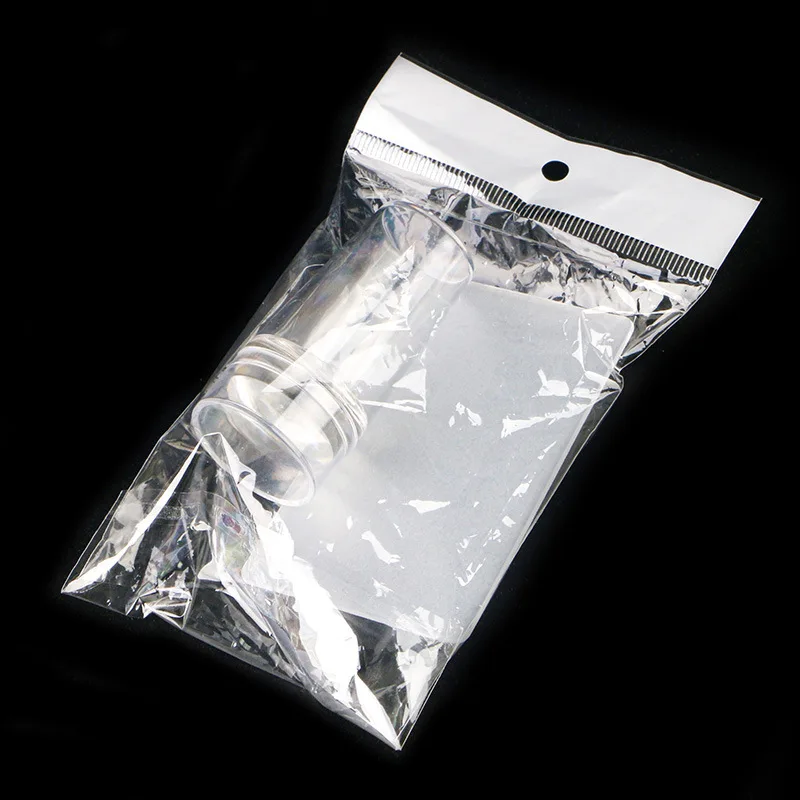 Wholesale clear Single Head With Cover Nail Art Stamper Silicone Nail Stamper Nail Stamping Tools