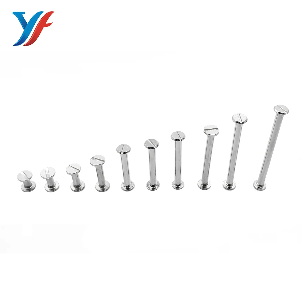 Foshan manufactur book screw stainless steel post screw /book screws for book/album