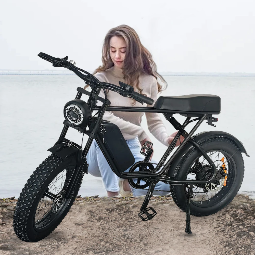 US UK EU Warehouse 7-Speed 1000W 15Ah With Phone Charge Port Electric Motorcycle Electric Bike 1000W Electric Bicycle For Adults