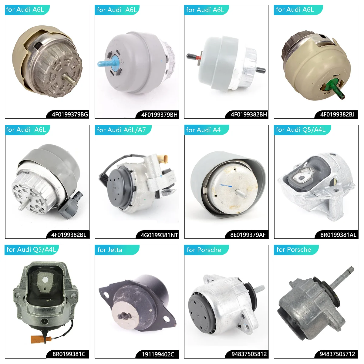 ShungTak Engine Mount for Audi A3 TT VW Caddy Eos Golf Jetta Touran Skoda Octavia Seat Altea Leon Toledo OE 1K0199867 1K0199867Q