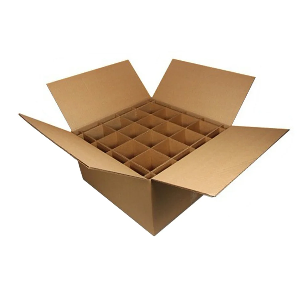 Golden supplier direct sales 6 pack shipping packaging transport corrugated carton packaging for 6 bottle wine box water bottle