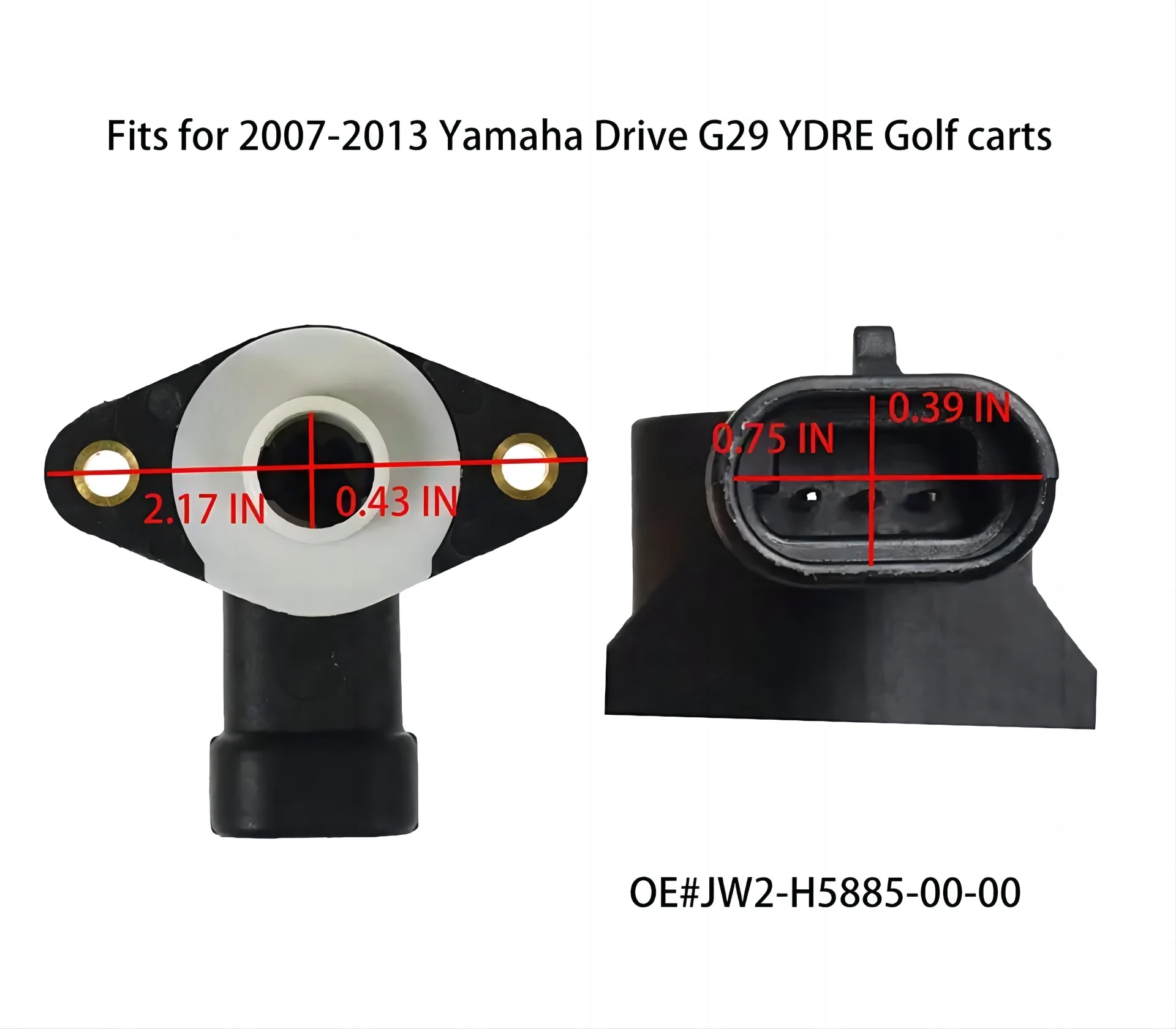 Factory Sales Accelerator Position Sensor Golf Cart Throttle Position Sensor for EZGO RXV 2008-up