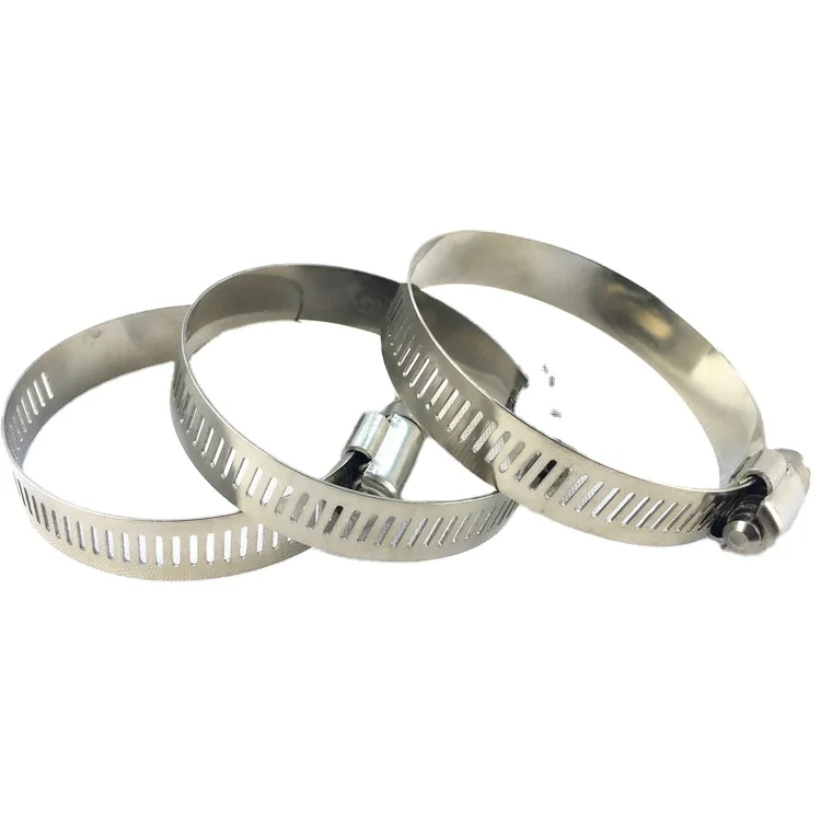 Регулируемый зажим для шланга BJR из нержавеющей стали американского типа шириной 12,7 мм