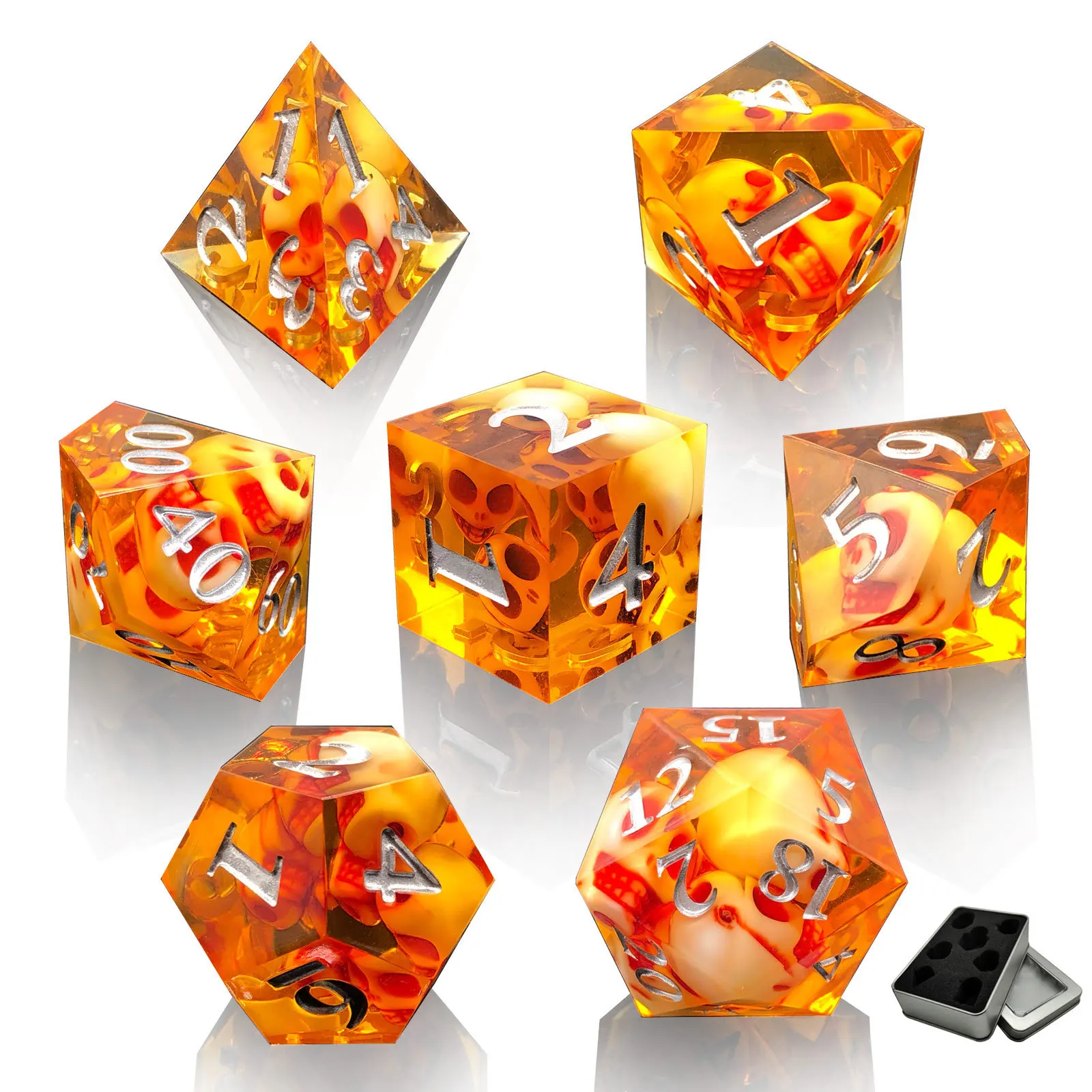 Kunshan Krell Dice Set Custom Polyhedron Acrylic Dice Custom Leisure and Entertainment Supplies custom dice