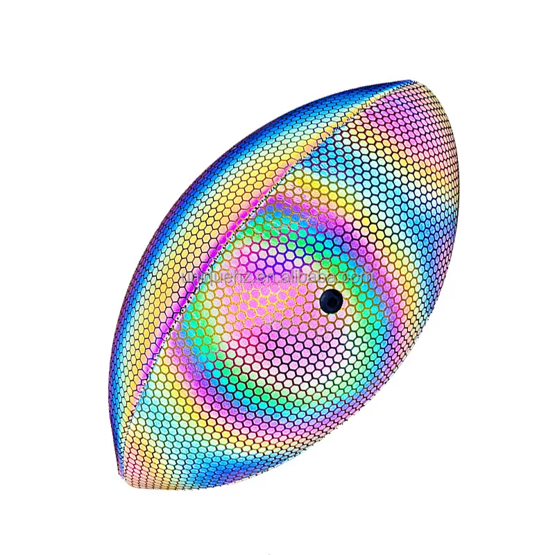 Custom logo American Fluorescent Reflective Football Rugby Ball Resistance football Training Practice Team Sports Rugby football