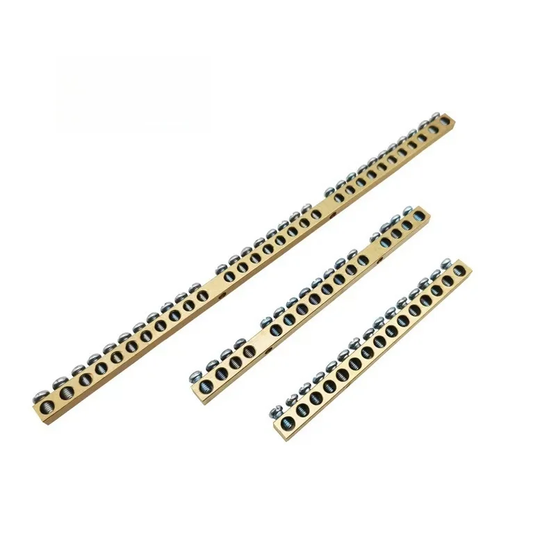 XP6509D-16P Screw Fixing Connector Neutral Ground Bar Nickle Power Distribution Terminal Block