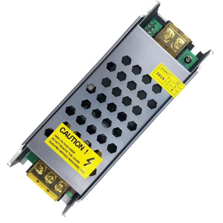 Factory wholesale IP20 CE FCC certified slim power supply AC90-265vDC12/24v 60w Aluminum housing power supply