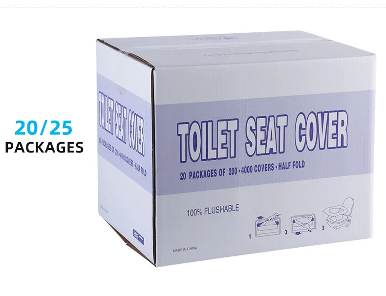 Compostable Flushable Disposable Paper Sanitary Public Toilet Protect Seat Cover