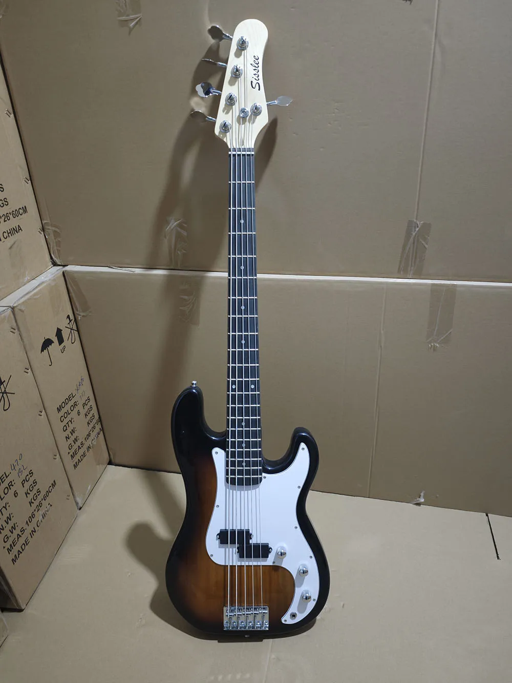 5 Strings HH Pickup Bass Guitar Kit Electric Bass Guitar 2v2t From China Factory