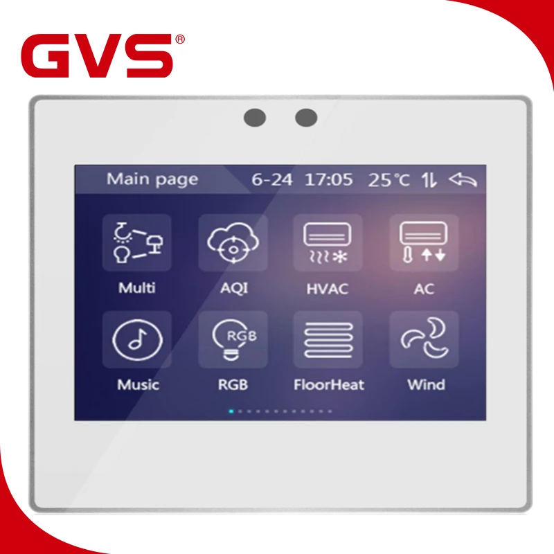 GVS / EIB Inch Touch Panel automation home system ,thermostatic panel