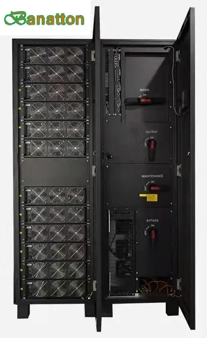 Banatton 30KVA/180KVA/200KVA/300KVA three phase online dc Modular transformer ups