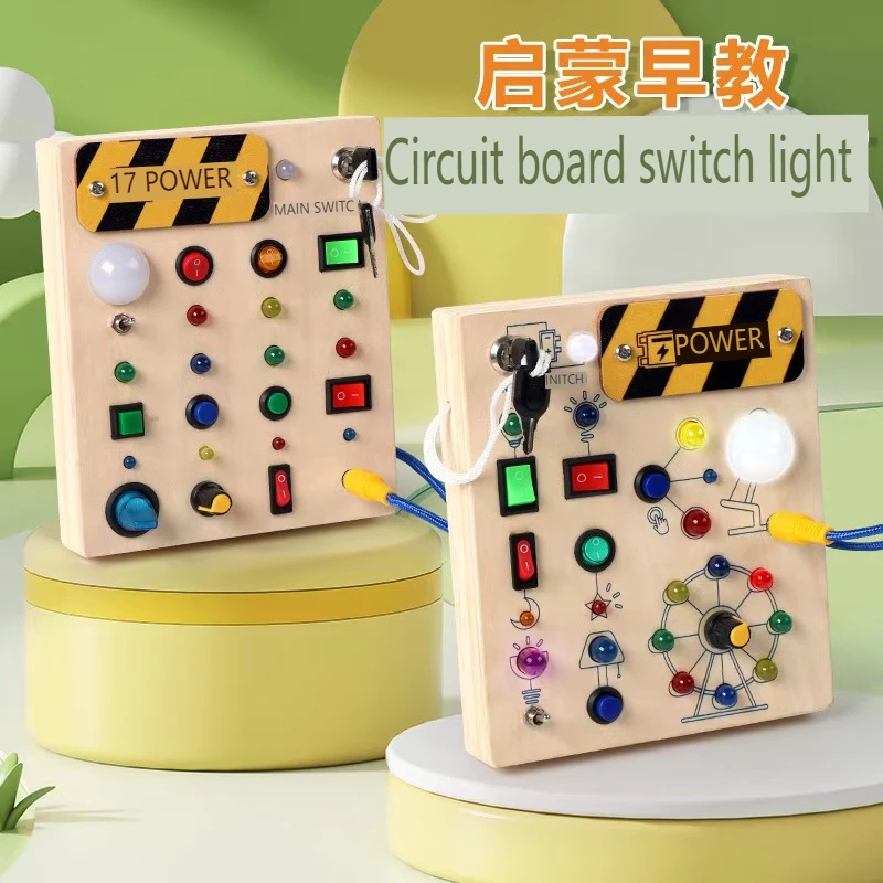 Wholesale high quality wooden busy board kids toys for early childhood education