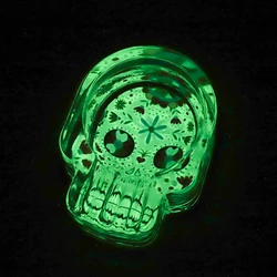 High Quality Custom Design Cigarette Glass Ashtray Glow In Dark Portable Cigar Glass Ashtray