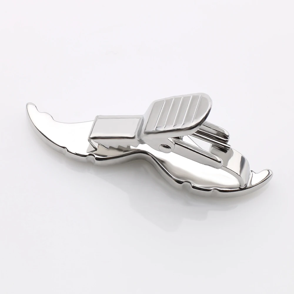 OB Jewelry Classic Make Your Own Mustache Tie Clip Normal Size Brass Metal Cool Clip On Tie Parts Gifts
