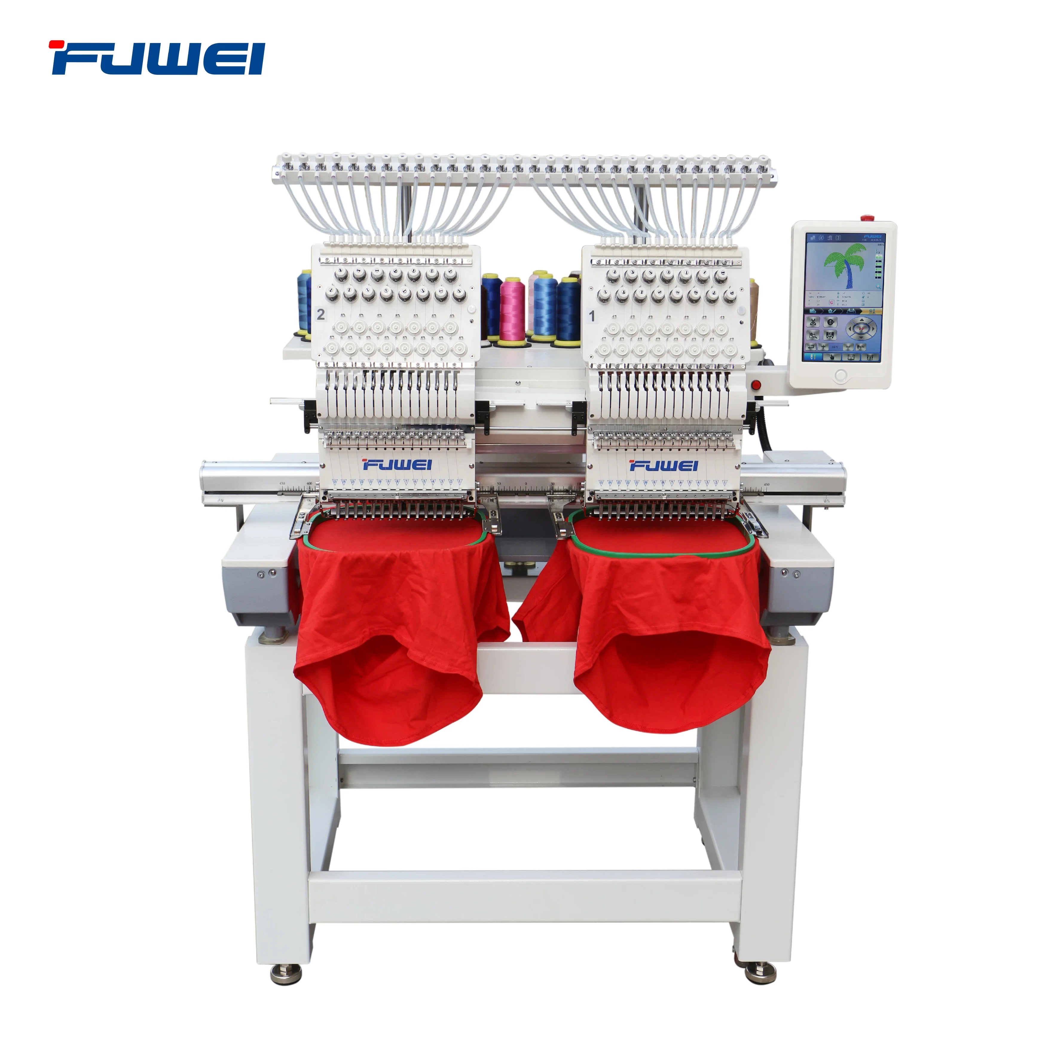 fuwei single 2 4 6 head 12 needle  computer household embroidery machine