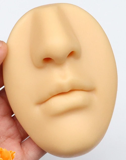 High quality  Silicone Makeup microblading cosmetic face lip eyebrow nose tattoo practice skiin