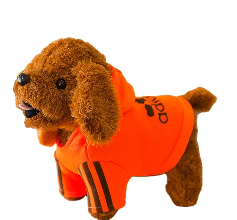 Hot Wholesale Fun Dancing Voice Cute Cartoon Dog Stuffed Plush Electric  music talking toys