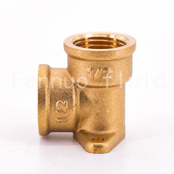 OEM 3 Way Tee Plumbing Fitting Sanitary Water Forged Brass Plumbing Threaded Pipe Fittings For Pump Valve