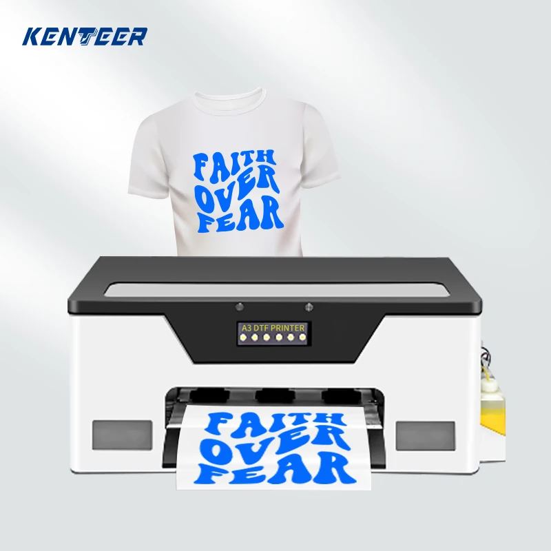 High Speed Dtf Tshirt Printer 30cm Clothing Dtf Inkjet Printer Pet Film Industrial A3 Xp600 Dtf Printer 13in