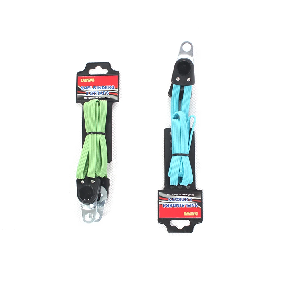 Flat cord for Motorcycle & Bike Baggage - Stretchable Elastic Bungee Rope with Cords and Straps for Tent  Luggage Tie Down