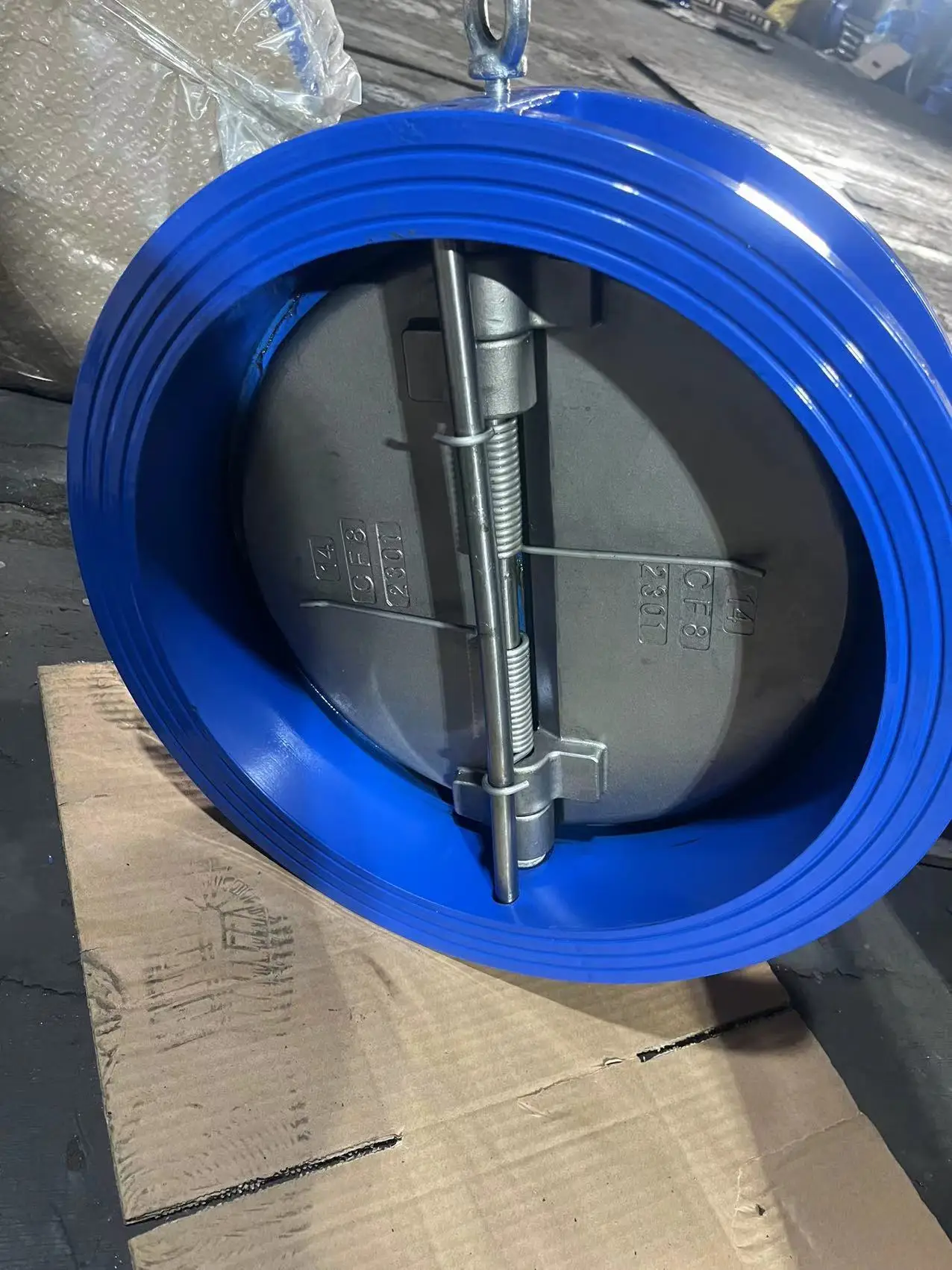 China supplier PN16 pressure GGG50 body SS304 disc wafer double disc check valve